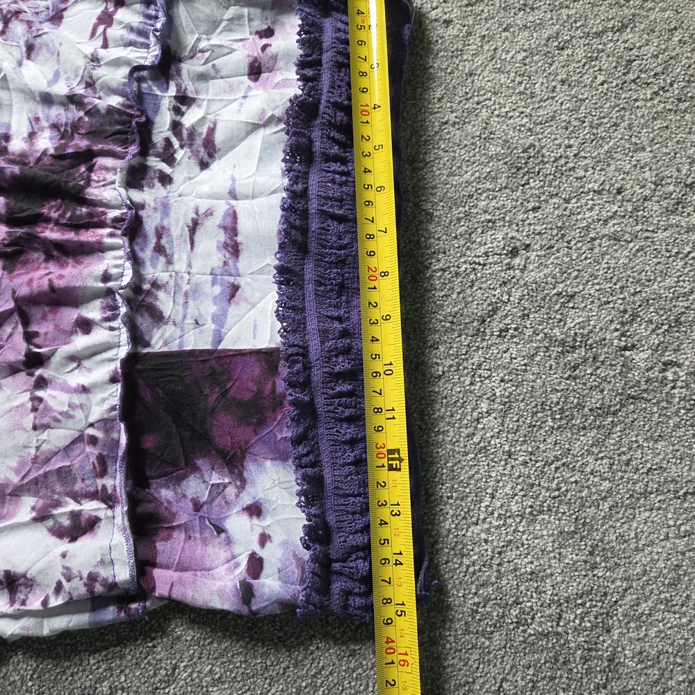 Indigo Purple and White Maxi Skirt - Picture 6 of 6